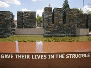 A memorial in South Africa marks the death of schoolchildren who were gunned down during apartheid.