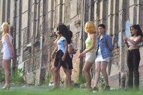 Prostitutes in the Czech Republic in 2002, a year before the U.N. would denounce the area as a haven for human trafficking.