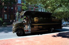 Because UPS trucks encounter a lot of stop and go traffic, they're the perfect vehicle for hydraulic hybrid systems.