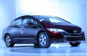 The new Honda FCX Clarity fuel cell vehicle is unveiled during the Los Angeles Auto Show in Los Angeles, Calif., on November 14, 2007. See more alternative fuel vehicle pictures.