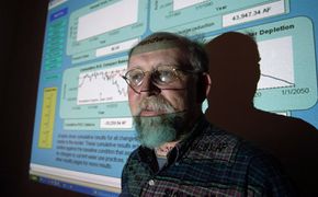 Leonard Malczynski, a hydrologist, software engineer and economist with Sandia National Laboratories, creates models using system dynamics to help water planners predict how different factors can alter use by consumers.