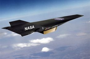This artist's depiction shows NASA's X-43A Hyper-X research vehicle under scramjet power in flight. Scramjet technology is one of the specialized adaptations thought to be key to hypersonic flight.