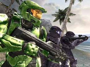 Master Chief and the Marines are at it again in &quot;Halo 2.&quot; See more Halo pictures.