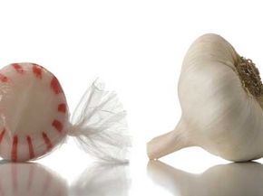 peppermint and garlic