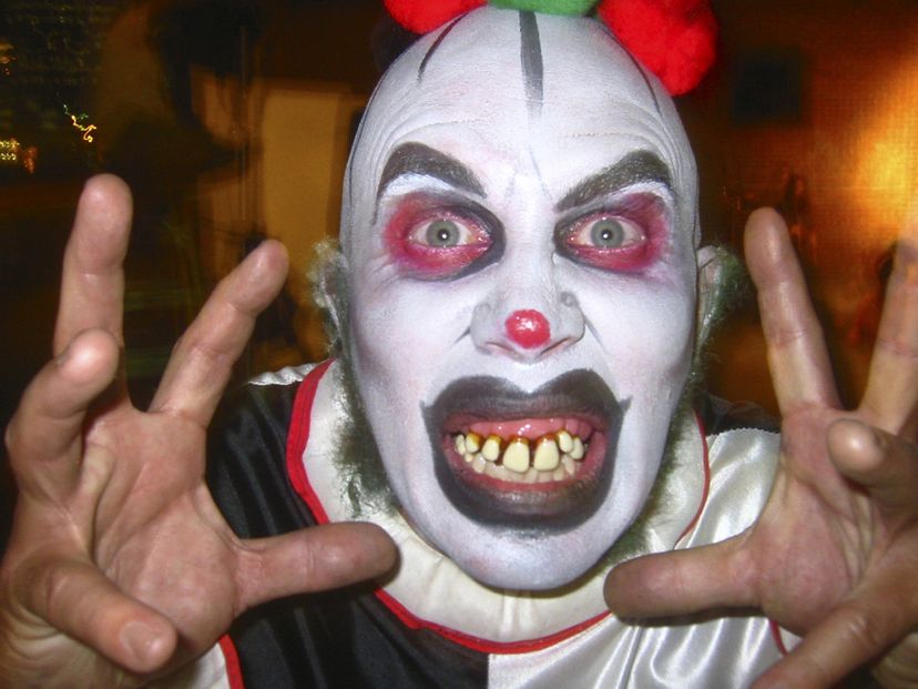 Scary clowns attacked visitors to Massacre Haunted House. Jim McGuire/Getty Images
