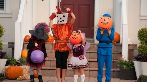 children trick or treating