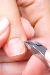 You should never bite or tear off a hangnail. Doing so risks infection..