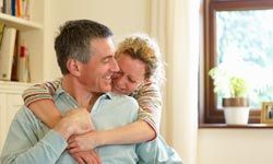 happy, smiling couple