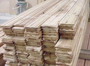 Hardwood floor planks