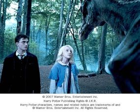 Daniel Radcliffe as Harry Potter and Evanna Lynch as Luna Lovegood in Warner Bros. Pictures' fantasy &quot;Harry Potter and the Order of the Phoenix.&quot;
