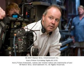 Director David Yates on the set of Warner Bros. Pictures' fantasy &quot;Harry Potter and the Order of the Phoenix.&quot;