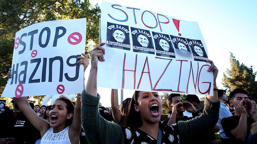 anti-hazing rally