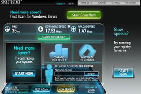 像speedtest.net这样的网站提供免费测试你的互联网连接当前的上传和下载速度。”border=