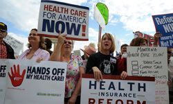 Health care reform in the U.S. is a highly divisive issue. See more protesting pictures.