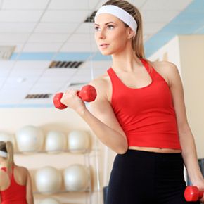 woman in gym