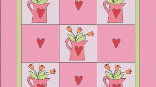 Hearts and Flowers Quilt Pattern