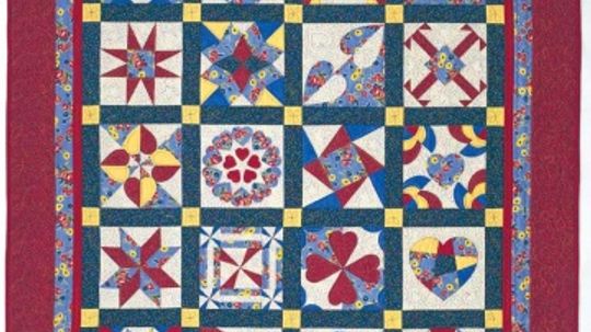 Hearts, Bars & Shooting Stars Quilt Design