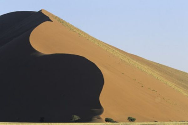 Nature's sand dunes in Africa's landscape.