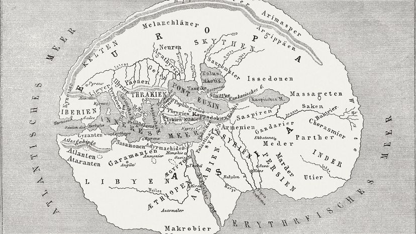 A map of the world, according to Herodotus
