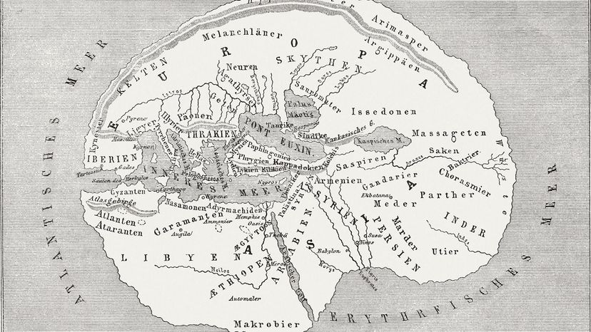 Карта мира по геродоту