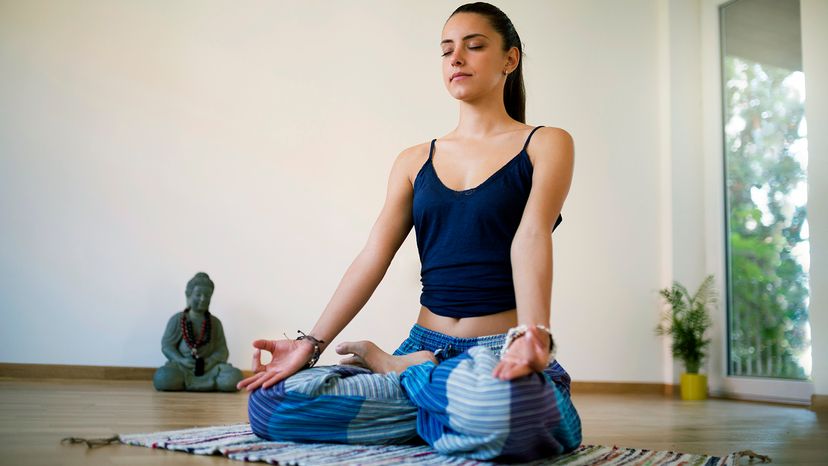 girl in yoga pose