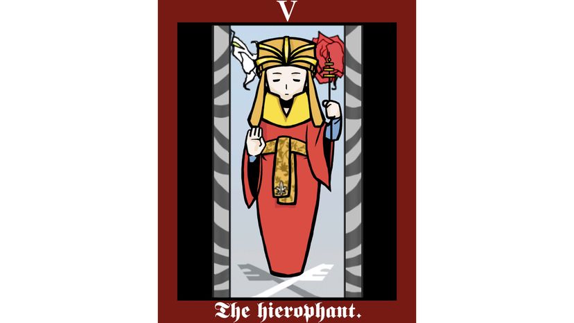 The Hierophant tarot card