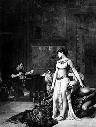 Cleopatra in Caesar's court