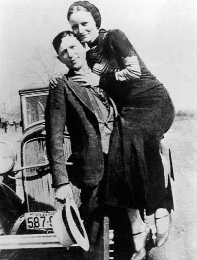 Clyde Barrow and Bonnie Parker