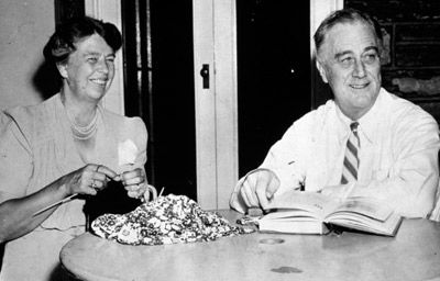 Franklin Delano and Eleanor Roosevelt