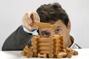 Like the Erector set, Lincoln Logs are used to build objects.