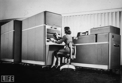 woman at computer