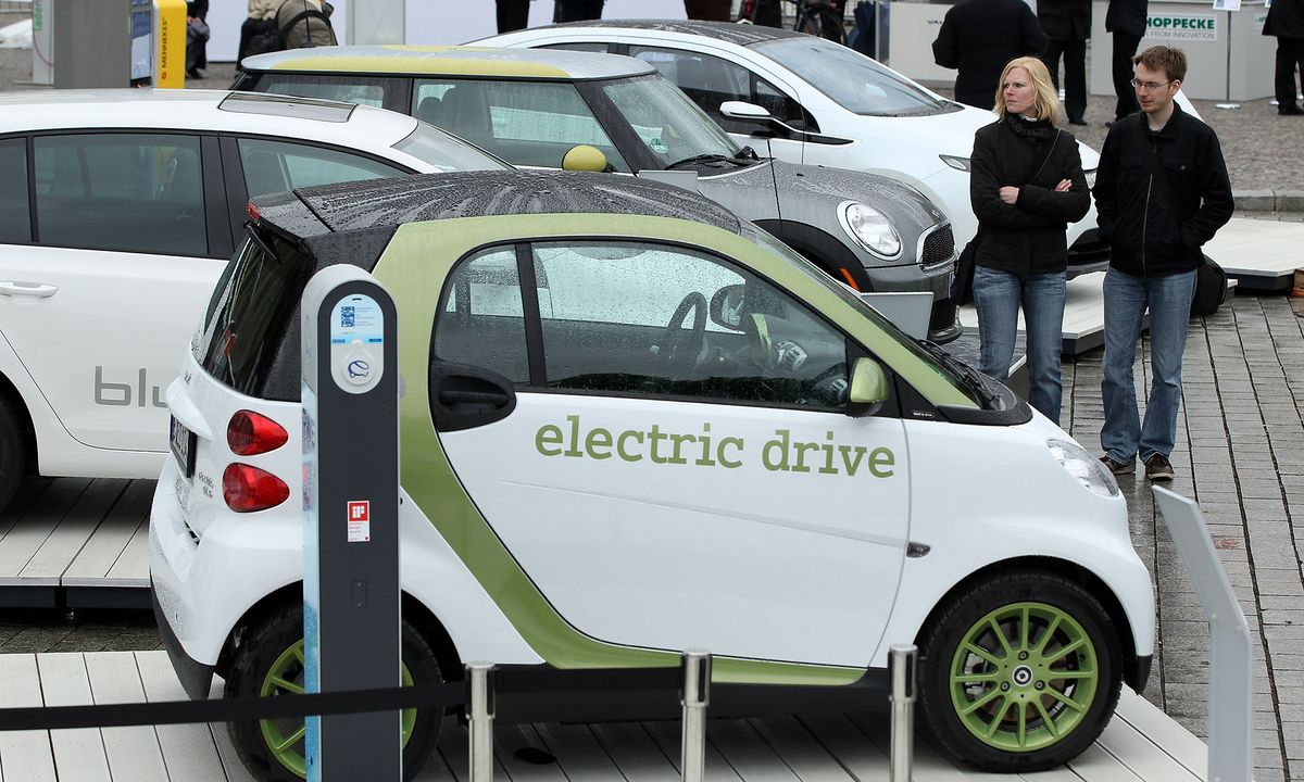 What was the first deals production electric car