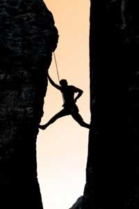 rock climbing with purpose