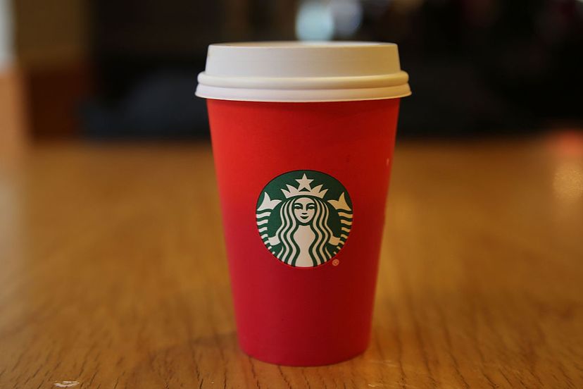 red Starbucks cup