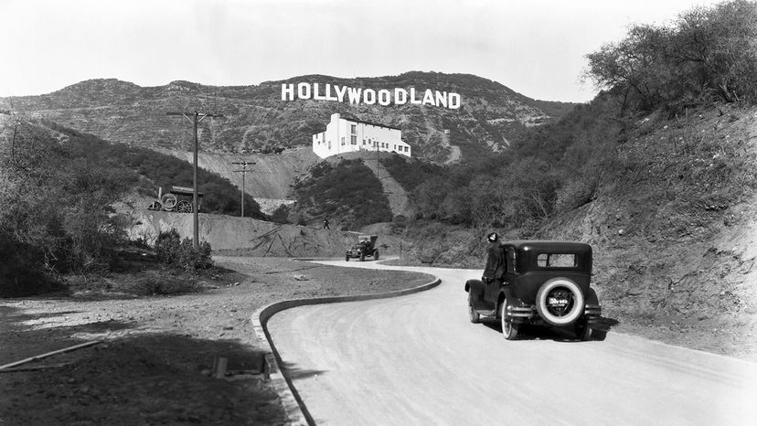 Hollywood sign in 1924