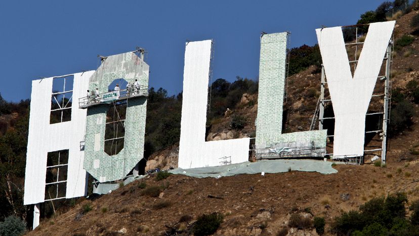 Hollywood sign being refurbished