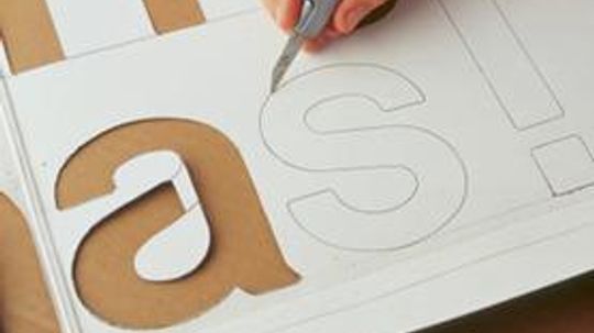 How to Make Stencils from Used Cardboard
