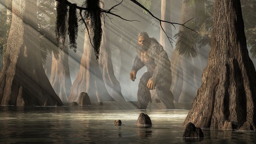 The Honey Island Swamp Monster resembles Bigfoot and lurks in the bayou.