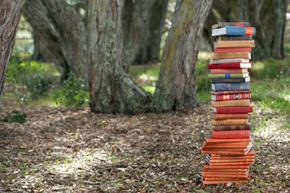 pile of books