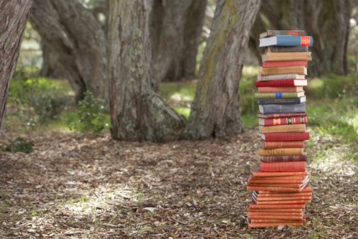 pile of books