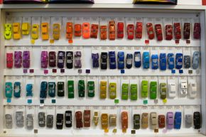 Hot Wheels paint tests