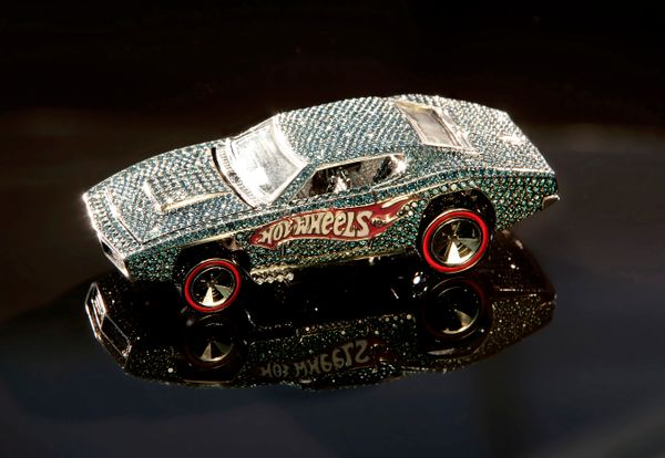 The Hot Wheels 40th anniversary jeweled car