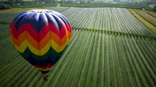 Can you take a hot air balloon through wine country?