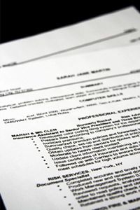 parts of a resume