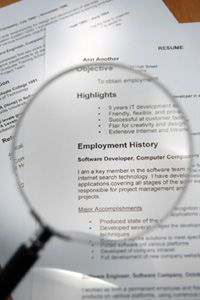 Even if it takes using a magnifying glass, review your resume rigorously for typos.