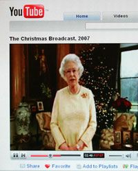 Look! Even the Queen of England's added her own videos to YouTube!­