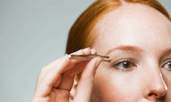 Be careful when applying your lashes -- poking yourself with a pair of tweezers doesn't count towards adding a little something to your eyes!