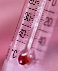 When using a glass thermometer, shake it down before each use.