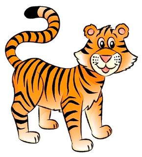 easy drawing of a tiger