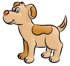 yellow dog clipart